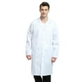 thumbnail image 1 of Toptie Unisex Lab Coat Doctor Nurse Uniform Workwear-White-L, 1 of 6