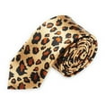 thumbnail image 1 of Toptie Unisex Necktie Printed Leopard Skinny Tie, 1 of 7