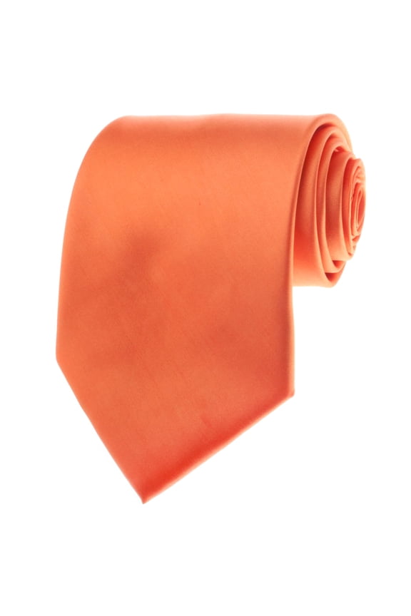 Unisex Necktie Solid Color Orange Regular Tie