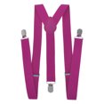 thumbnail image 1 of Toptie Unisex Suspenders Solid Color Y-Back Clip Suspender - 1 Inch Wide-ROSERED, 1 of 7