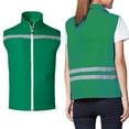 thumbnail image 1 of Toptie Volunteer Supermarket Uniform Safety Vest Activity Event Vest with Reflective Stripes Slim Fit-Forest-S, 1 of 7