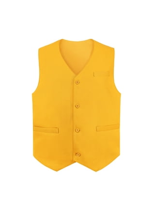 Mens yellow dress vest online