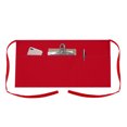 thumbnail image 1 of Toptie Waitress Waiter Server Bistro Waist Apron with 3 Pockets, Restaurant Kitchen Chef Half Aprons, 24"W x 12"H-Red, 1 of 8