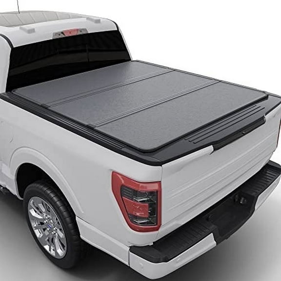 Toptiny Hard Tri-Fold Truck Bed Tonneau Cover Fits 14–18 Chevy Silverado/GMC Sierra 5'8" Bed waterproof pickup bed topper