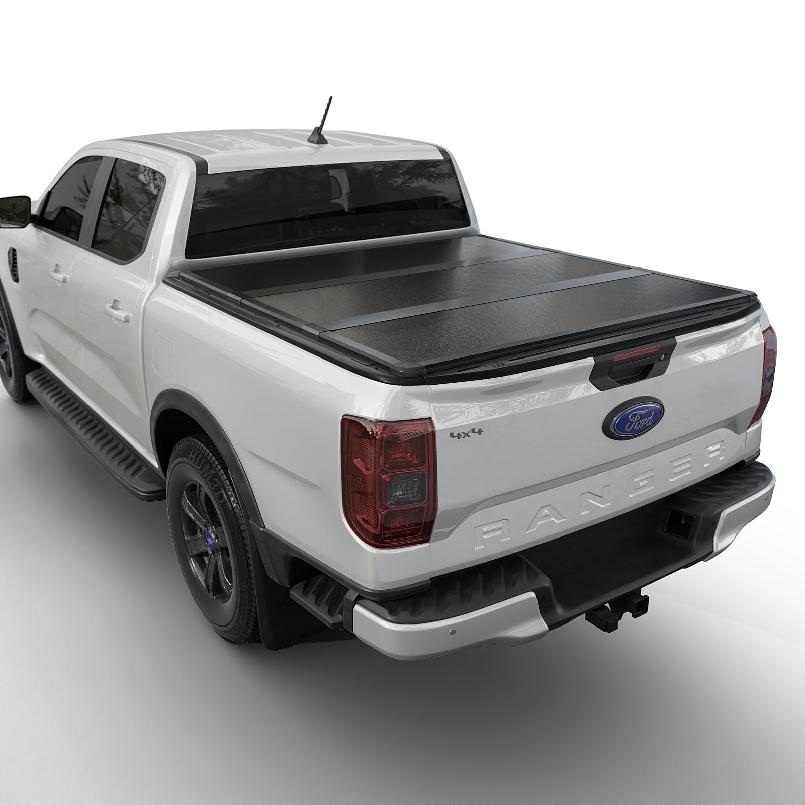 Toptiny Hard Tri-Fold Truck Bed Tonneau Cover, Fits 2019-2025 Ford Ranger 5'1" Bed waterproof pickup bed topper