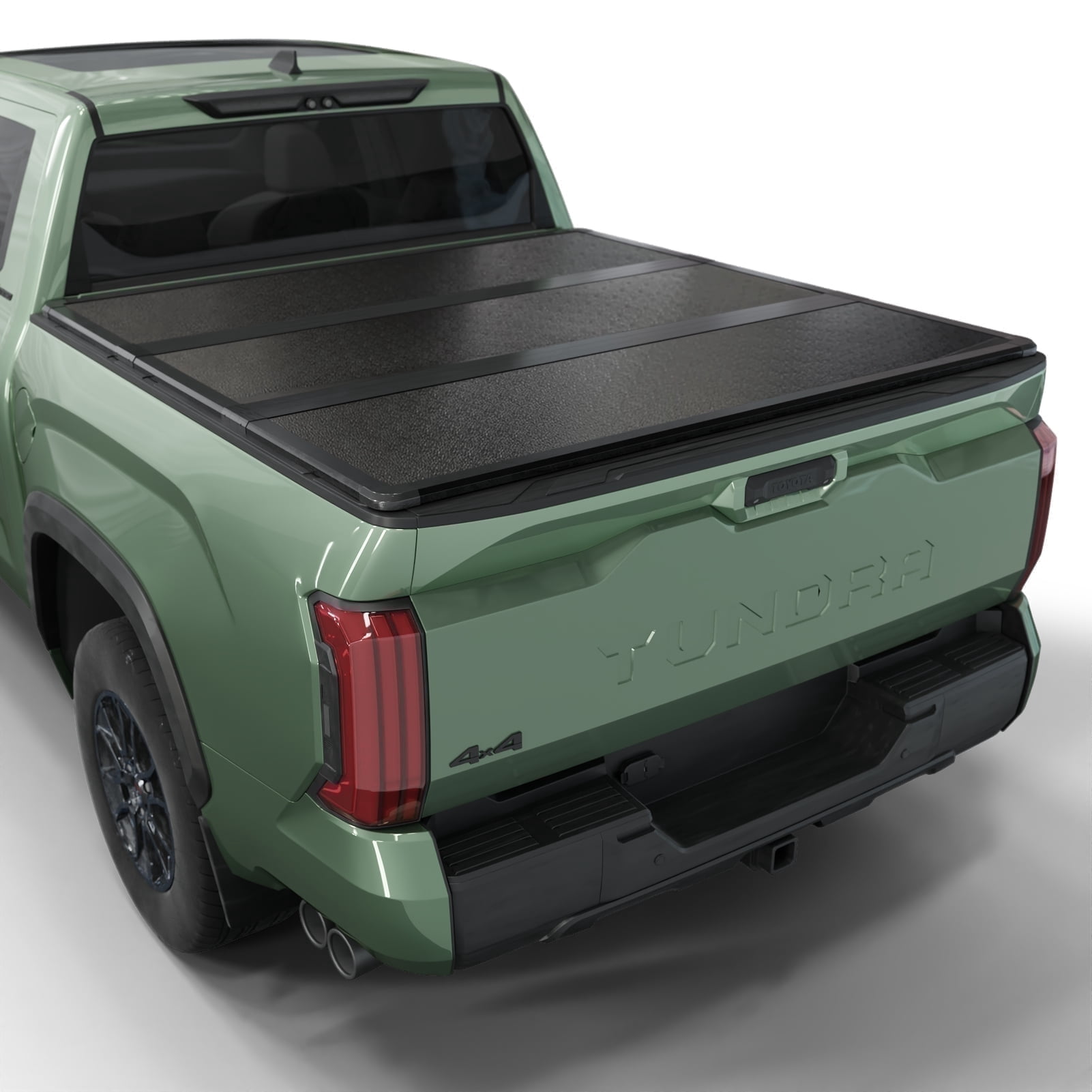 Toptiny Hard Folding Truck Bed Tonneau Cover Fits 2022-2026 Toyota Tundra 5'6''Bed w/OE Rail System