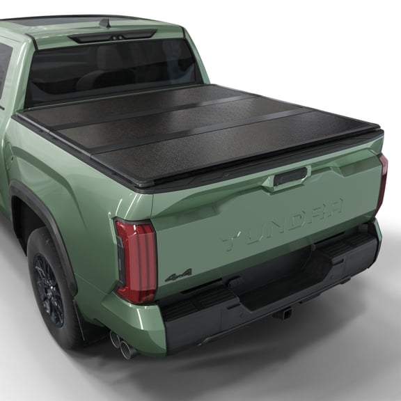 Toptiny Hard Tri-Fold Truck Bed Tonneau Cover, Fits 2022–2026 Toyota Tundra 6'6" Bed w/OE Rail System