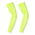 thumbnail image 1 of Toptop 2 Pairs High Visibility UPF 50+ UV Protection Cooling Reflective Arm Sleeves for Men Women Unisex Running Cycling Tattoo Cover Up Yellow,Size Free Size, 1 of 8