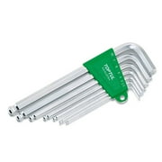 Toptul Color-Ring Extra Long Type Ball Point Hex Key Wrench Set -9 Pieces