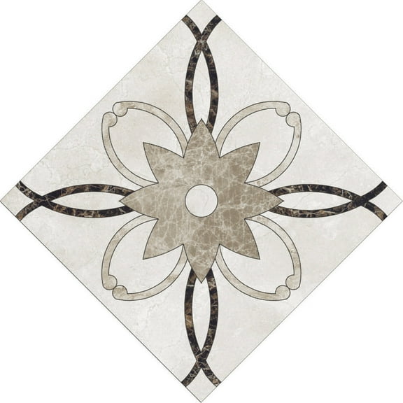 Topukaiba 10 Pcs/Set Ceramic Tile Stickers Self Adhesive Tiles Art Floor Stick D 10X10Cm