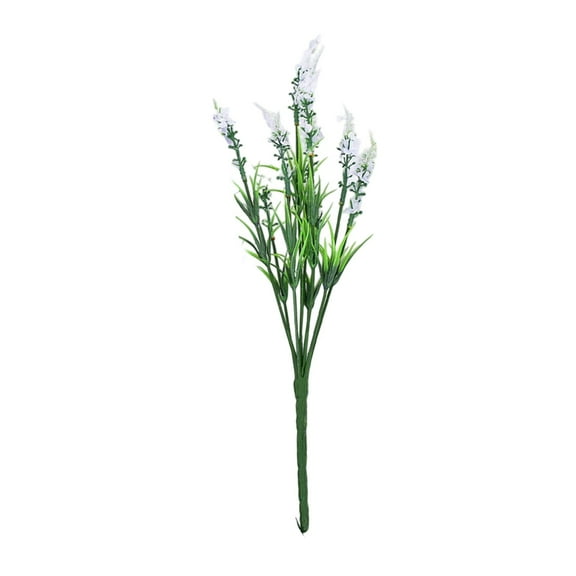 Topukaiba Artificial Simulation Plants With 9 Lavenders Spring Grass Wedding Scenery Living Room Dining Table Decoration Outdoor Green Plants White Free Size