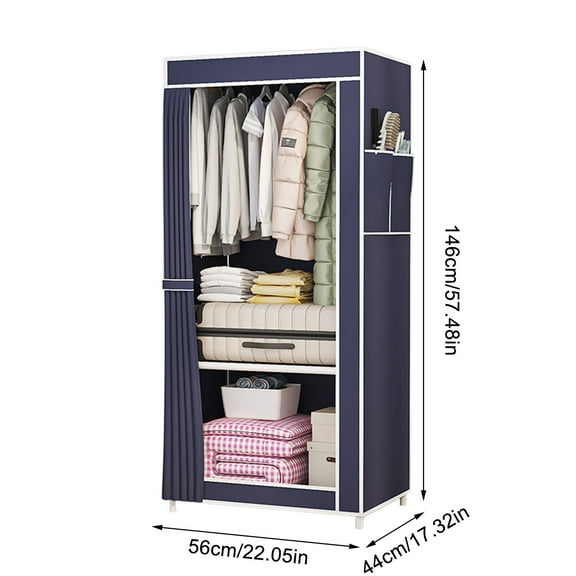 Topukaiba Closet Bedroom Household Assembly Cloth Closet Storage Closet Storage Organizers C
