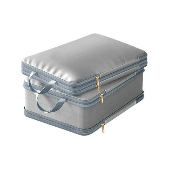 Topukaiba Clothing Bag Luggage Compartment Clothing Sorting Bag Portable Down Bag Waterproof Travel Clothing Sorting Bag Gray