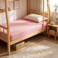 thumbnail image 1 of Topukaiba Twin XL Cooling Breathable Fitted Sheet, Soft Lightweight Mattress Cover, Deep Pocket, Wrinkle Resistant, Pink, 39.3"x78.7", 1 of 6