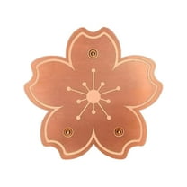 Topukaiba Copper Birds Bath Disk Triangular-Point Support Made Lower Cleaning Frequency For Physical Safe Water Purify Outdoor Birds Bowls All-Season Yellow Free Size