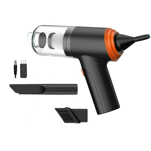 Topukaiba Handheld Vacuum Cleaner Mini Portable 2 In 1 Vacuum And Blower Usb Rechargeable For Home Office And Car Cleaning Orange Free Size