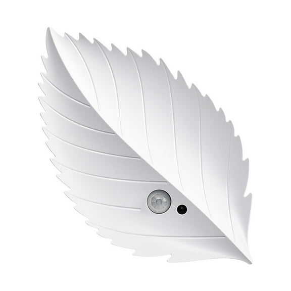 Topukaiba Leaf Bedside Lamp Body Sensor Light Magnetic Self-Adhesive Remote Control Led Night Light Bedroom Guest Wireless Wall Light White B