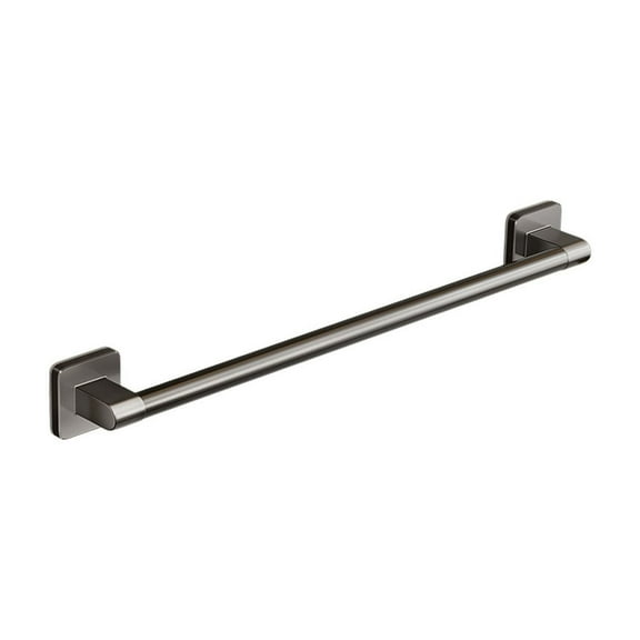 Topukaiba One Pole Towel Bar Bathroom Towel Bar Hanging Bar Space Aluminum Bathroom Towel Rack Mount Gray B