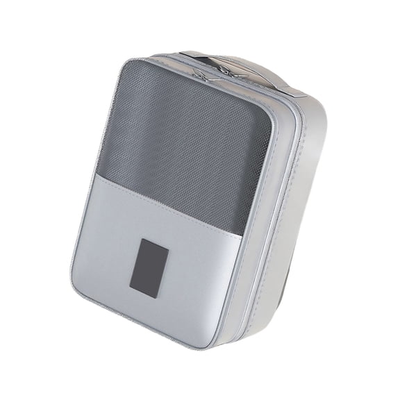 Topukaiba Shoe Bag Shoe Organizer Breathable Visible Travel Shoe Cover Hangable Luggage Travel Storage Slipper Storage Fits Size 5.5 To 12 Gray Free Size