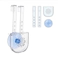 thumbnail image 1 of Topukaiba Toilet Tank Cleaner Dispenser, Transparent Adjustable Bathroom Cleaning Tablet Holder with Suction Cup, Toilet Bowl Freshener Container Hanging Over Tank, 5", White-1, 1 of 5