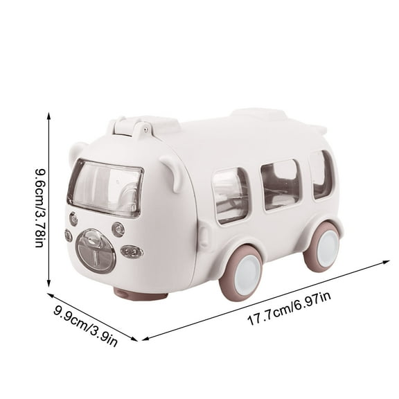 Topukaiba Water Bottle Bus Water Cup With Straw And Strap Break Resistants Detachable Boy And Girl Cute Bus Water Bottle For School Sports Travel C
