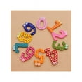 thumbnail image 1 of Topumt 10Pcs Cartoon Floral Wooden Number Shape Fridge Magnet Decor Baby Educational Toy, 1 of 5