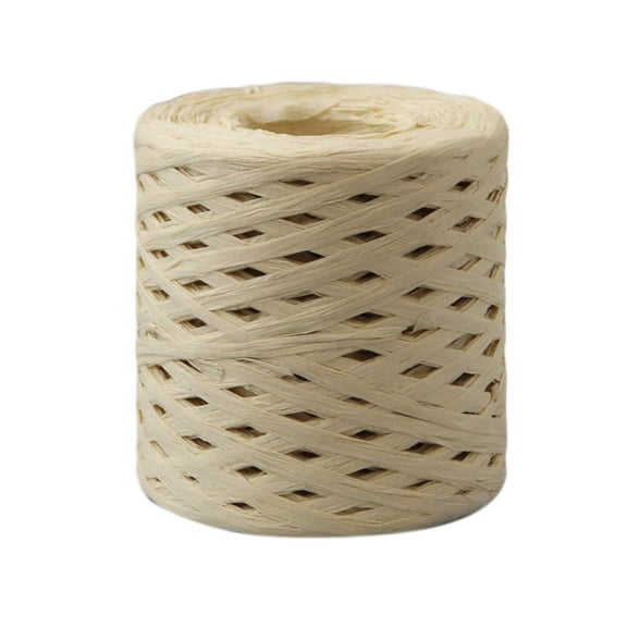 Topumt 200m/Roll Raffia Ribbon Paper Rope Cord for Packing Gift Box Wrapping String