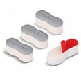thumbnail image 1 of Topumt 4pcs Toilet Seat Bumper for Bidet Attachment with Strong Adhesive White, 1 of 5