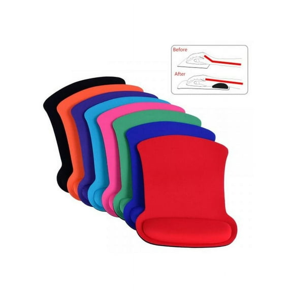 Topumt Anti Slip Computer Gel Comfortable Wrist Rest Support Mouse Mat