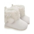 thumbnail image 1 of Topumt Baby Boys Girls Fleece Fur Knit Winter Warm Snow Boots Soft Sole Crib Shoes Booties for Newborn Infant Toddler, 1 of 7