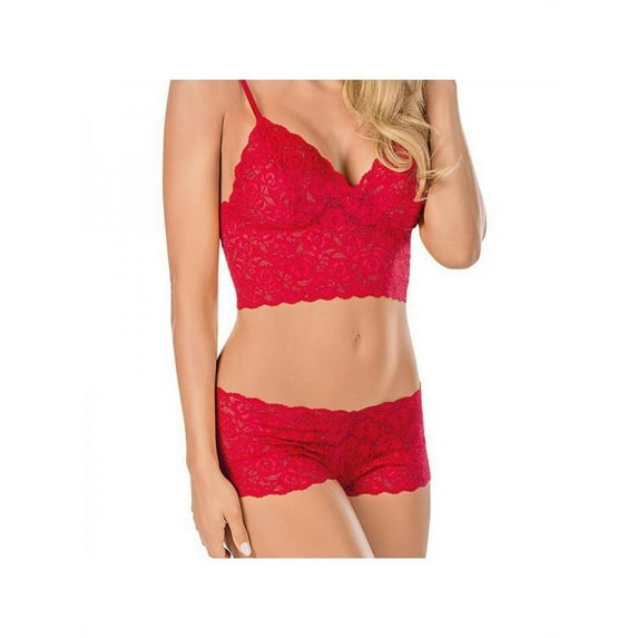 Topumt Bra Set Lace Push Up Underwear Lingerie Women Panties Crop Tops Bralette