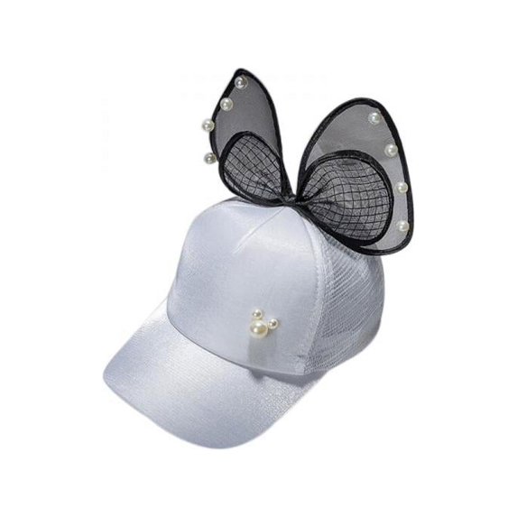 Topumt Child Girls Adjustable Sequins Caps Hat Ear Design Casual Mesh Visors