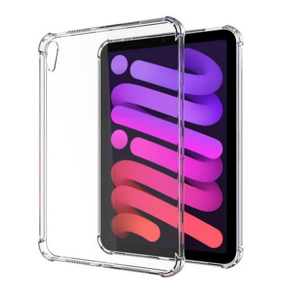 Topumt Clear Case for iPad Mini 6,Ultra Slim Transparent Soft TPU Back Cover for iPad Mini 6/9/8/10.2