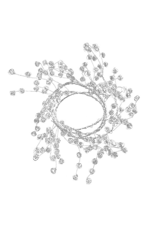 Clear Diamond Beaded Garlands Wire String Acrylic Crystal Garland Wedding Party Decoration Christmas Tree Decoration Bouquet Crafts Projects Decor