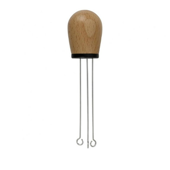 Topumt Espresso Coffee Stirrer-Stainless Steel Hand Tampers with Wood Handle