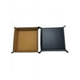 thumbnail image 1 of Topumt Folding Storage Box Durable PU Leather Quadrilateral Table Tray Dice Coin Keys Holder Tray, 1 of 6