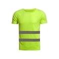 thumbnail image 1 of Topumt Hi Vis Crew Neck High Visibility Work Tee Reflective Tape Safety Tops, 1 of 4