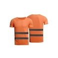 thumbnail image 1 of Topumt Hi Vis Crew Neck High Visibility Work Tee Reflective Tape Safety Tops, 1 of 1