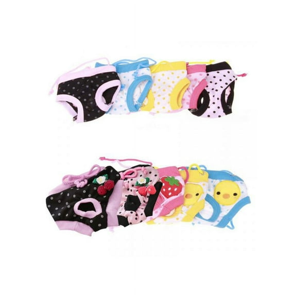 Topumt Hot Sale Pet Sanitary Panties Dog Cat Puppy Pants Short Diaper Underwear S/M/L