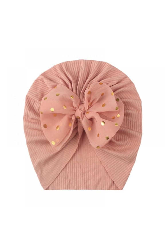 Kids Toddler Baby Turban Bow Knot Head Wrap Cute Boys Girls Beanie Hat Cap