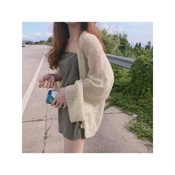 Topumt Long Sleeve UV Protection, Lightweight Chiffon + Cotton, Coat Jacket Top (Women's) M