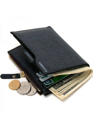 Men Leather Wallet Credit Card Holder Coin Pocket Purse – Pasal