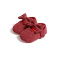 thumbnail image 1 of Topumt Newborn Baby Girl Cute Bow Sneakers Anti-Slip Soled Shoe First Walkers, 1 of 5