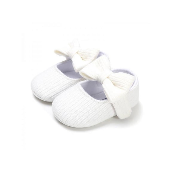 Topumt Newborn Baby Girl Cute Bow Sneakers Anti-Slip Soled Shoe First Walkers