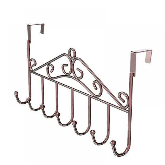 Topumt Over Door Hanger,Metal Over The Door Towel Hook,Decorative Overdoor Organizers,Hanging Storage Rack