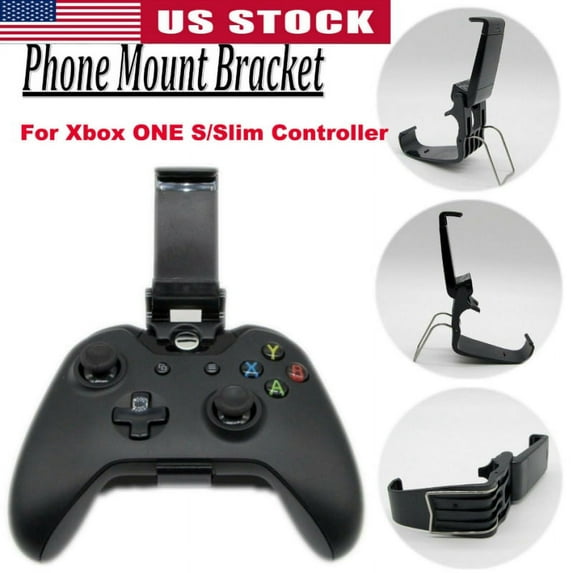 Topumt Phone Mount Stand Bracket For Xbox ONE S/Slim Controller Adjustable Clip Holder