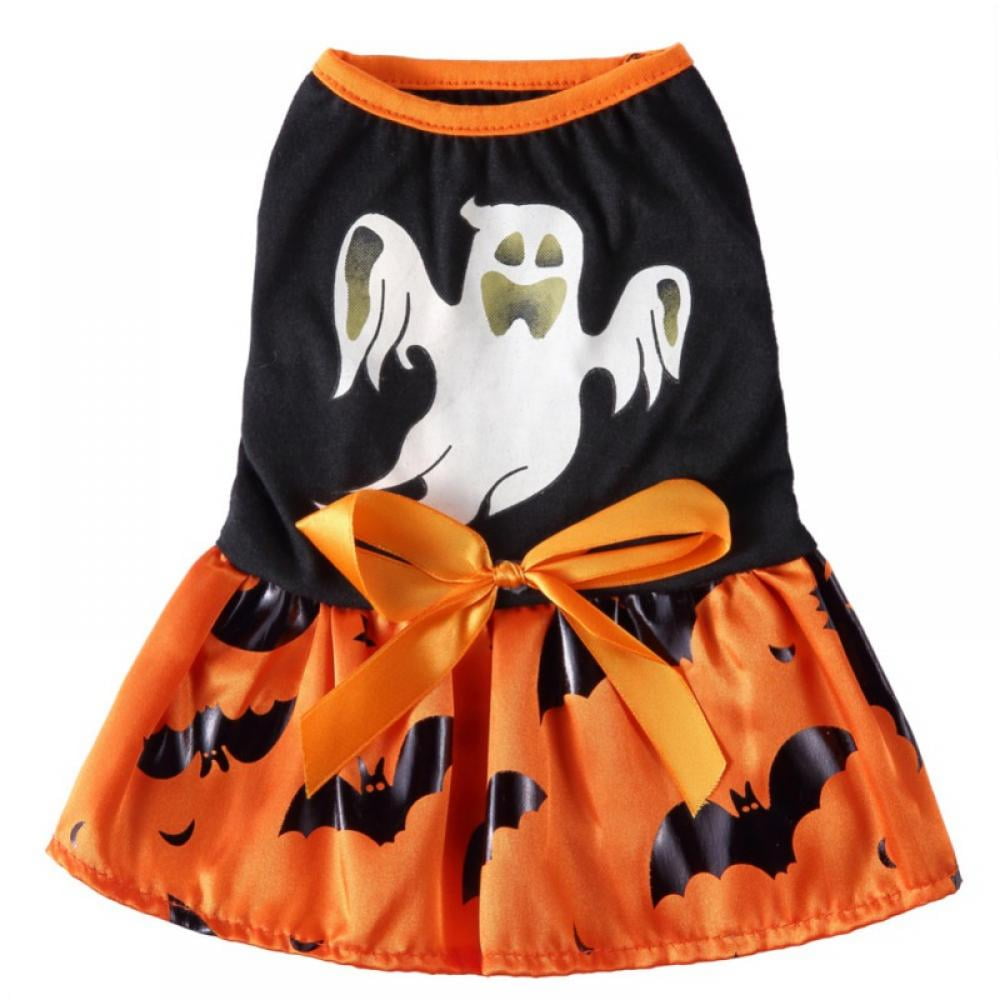 Topumt Pumpkin Dog Halloween Costume Dog Clothes for Small Medium Large ...