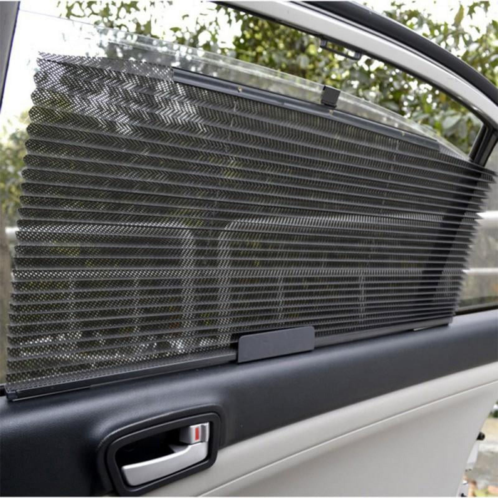 Topumt Retractable Side Rear Car Window Mesh Sun Shield Curtain