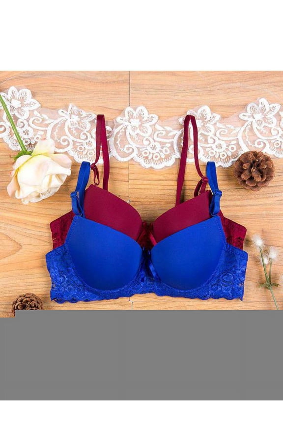 Sexy Lace Women Push Up Support Bra