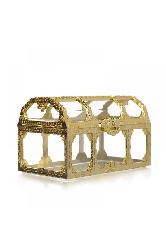 Square Treasure Chest Shape Wedding Candy Box Chocolates Container Jar Decoration Gift for Children's Day Wedding Party